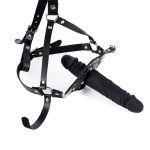 Strap On Silicone Double Dildo With Penis Gag - Image 6