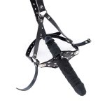 Strap On Silicone Double Dildo With Penis Gag - Image 9