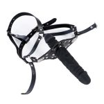 Strap On Silicone Double Dildo With Penis Gag - Image 2