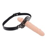 Double-Cock Dildo Penis Mouth Gag - Image 7