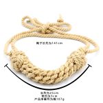 Hemp Rope Bone Mouth Gag - Image 2