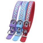 Lattice Stitching Leather Collars - Image 8