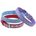 Lattice Stitching Leather Collars - Image 9