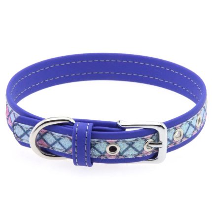 Lattice Stitching Leather Collars