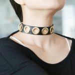 Gold Circle Neck Necklace - Image 6