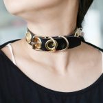 Gold Circle Neck Necklace - Image 7