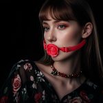 Rose Gag with Open Mouth Bondage