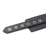 Leather Lockable Neck Collar With Handcuffs - Image 2