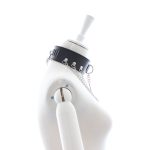 D-O-Ring Bondage Collar With Chain - Image 3