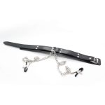 D Ring Bondage Collar With Nipple Clamp - Image 8