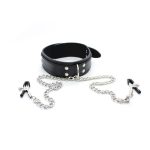 D Ring Bondage Collar With Nipple Clamp - Image 10