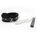 Fur Lined Bondage Slave Collar - Image 6