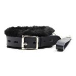 Fur Lined Bondage Slave Collar - Image 8