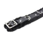 Fur Lined Bondage Slave Collar - Image 5