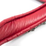 Thick Black And Red Bondage Collar - Image 4