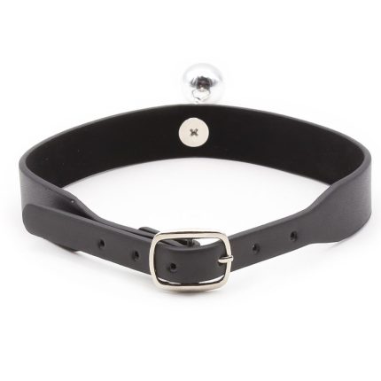 Pin Buckle Neck Collar With Bell