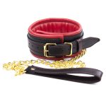Golden Chain Leash Thick Bondage Collar - Image 10