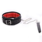 Black Binding Red Lined Neck Collar - Image 6