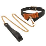 Exquisite Leather Neck Collar With Bow - Image 6