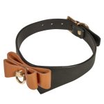Exquisite Leather Neck Collar With Bow - Image 3