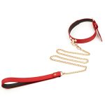 Exquisite Leather Neck Collar With Lead - Image 6