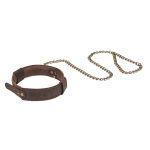 Vintage Pull-Up Real Leather Collar - Image 7