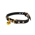 Cowhide Collar With Bell - Image 2