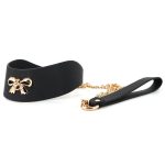 Bow Tie Golden Leash Collar - Image 2
