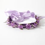 Lolita Harajuku Flower Spikes Leather Collar - Image 8