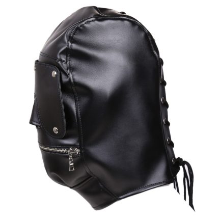 Full Mask Detachable Bondage Hood