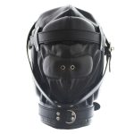 Premium Total Sensory Deprivation Leather Hood - Image 4