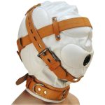 Medical Fetish Padded Locking Hospital Restraint Hood - Image 6