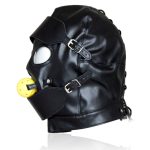 Back Lace Heavy Duty BDSM Hood - Image 3