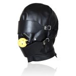 Back Lace Heavy Duty BDSM Hood - Image 4