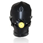 Back Lace Heavy Duty BDSM Hood - Image 5