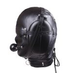 Sensory Deprivation Hood with Open Mouth Gag