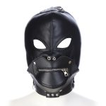 Zipper Mouth Bondage Hood - Image 6