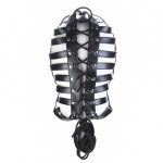 Stripes Leather Bondage Hood - Image 7