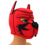 Puppy Play Fetish Hood Cosplay Red - Image 6