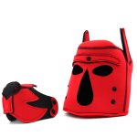 Puppy Play Fetish Hood Cosplay Red - Image 3