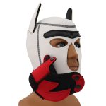 Puppy Play Fetish Hood Cosplay Red Muzzle - Image 2