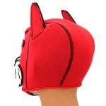 Puppy Play Fetish Hood Cosplay White Muzzle - Image 2