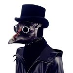 Plague Bird Doctor Mask Brown PU Leather Bird Beak Masks - Image 2