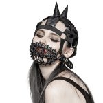 Punk Neutral Tied Rope Mask Gothic Mask - Image 6