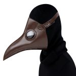 Plague Doctor Long Nose Faux Leather Venetian Mask - Image 9