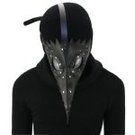 Black Plague Doctor Mask Gothic Long Nose Bird Beak - Image 2