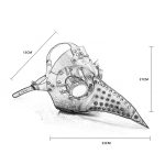 Gothic Cosplay Retro PU Leather Bird Mask - Image 3