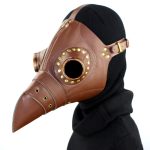 Light Brown Leather Plague Doctor Mask - Image 6