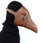 Light Brown Leather Plague Doctor Mask - Image 8