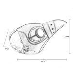 Light Brown Leather Plague Doctor Mask - Image 10